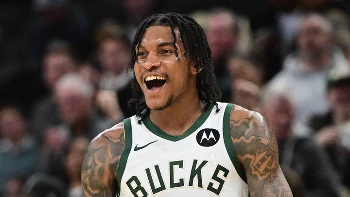 Milwaukee Bucks guard Kevin Porter (7) reacts after leading the Bucks to a win over the Miami Heat at Fiserv Forum on February 24, 2026. Milwaukee Bucks guard Kevin Porter (7) reacts after leading the Bucks to a win over the Miami Heat at Fiserv Forum on February 24, 2026.