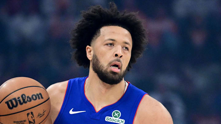 Jan 4, 2026; Cleveland, Ohio, USA; Detroit Pistons guard Cade Cunningham (2) brings the ball up court against the Cleveland Cavaliers during the first quarter at Rocket Arena. Mandatory Credit: Ken Blaze-Imagn Images Jan 4, 2026; Cleveland, Ohio, USA; Detroit Pistons guard Cade Cunningham (2) brings the ball up court against the Cleveland Cavaliers during the first quarter at Rocket Arena. Mandatory Credit: Ken Blaze-Imagn Images