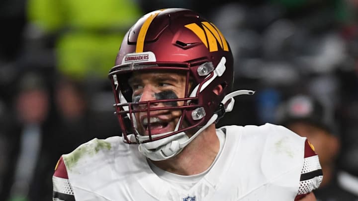 Nov 14, 2024; Philadelphia, Pennsylvania, USA; Washington Commanders tight end Zach Ertz (86) against the Philadelphia Eagles at Lincoln Financial Field. Mandatory Credit: Eric Hartline-Imagn Images Nov 14, 2024; Philadelphia, Pennsylvania, USA; Washington Commanders tight end Zach Ertz (86) against the Philadelphia Eagles at Lincoln Financial Field. Mandatory Credit: Eric Hartline-Imagn Images