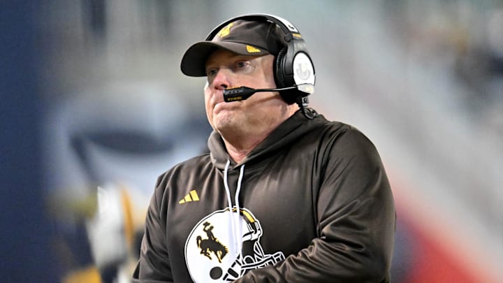 Wyoming Cowboys head coach Jay Sawvel and his team will face the Utah Utes in a nonconference matchup.
