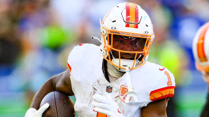  Tampa Bay Buccaneers running back Rachaad White (1) 