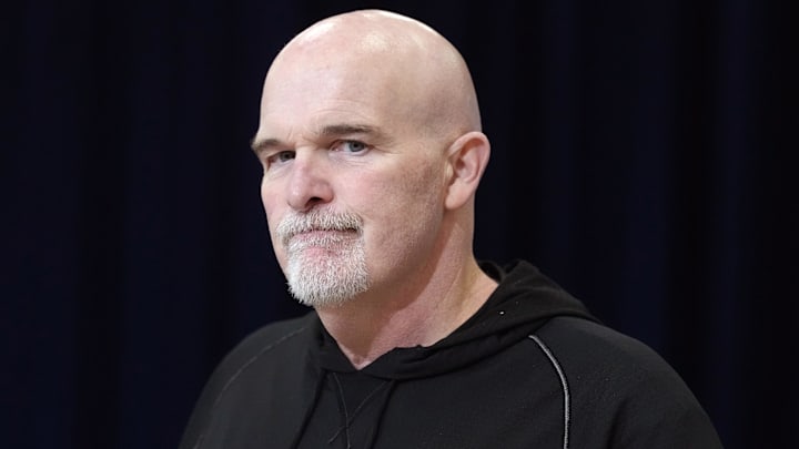 Washington Commanders coach Dan Quinn Mandatory Credit: Kirby Lee-Imagn Images