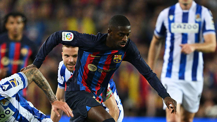 Ousmane Dembélé a été dangereux ce soir face à la Real Sociedad Ousmane Dembélé a été dangereux ce soir face à la Real Sociedad