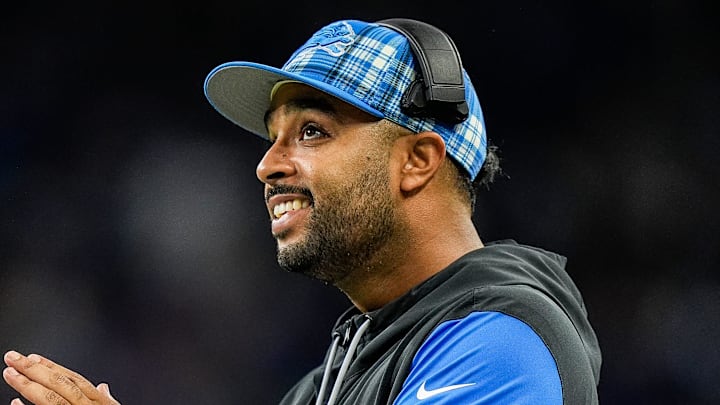 Detroit Lions assistant special team Jett Modkins. Detroit Lions assistant special team Jett Modkins.