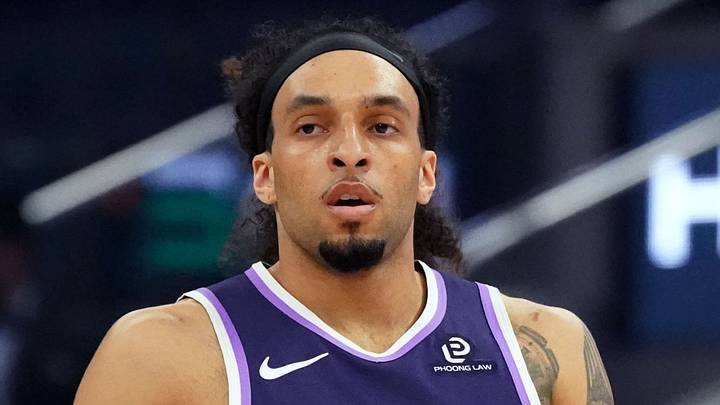 Apr 7, 2026; San Francisco, California, USA;  Sacramento Kings guard Devin Carter (22) dribbles upcourt against the Golden State Warriors in the first quarter at Chase Center. Mandatory Credit: David Gonzales-Imagn Images
