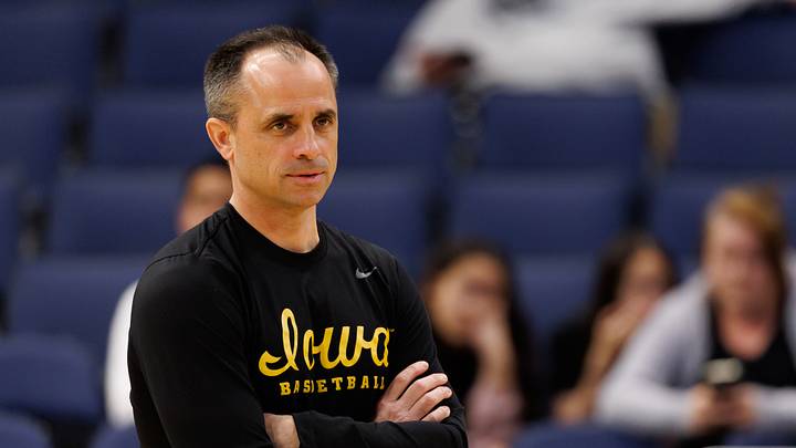 Mar 19, 2026; Tampa, FL, USA; Iowa Hawkeyes head coach Ben McCollum looks on during a practice session ahead of the first round of the men's 2026 NCAA Tournament at Benchmark International Arena. Mandatory Credit: Matt Pendleton-Imagn Images Mar 19, 2026; Tampa, FL, USA; Iowa Hawkeyes head coach Ben McCollum looks on during a practice session ahead of the first round of the men's 2026 NCAA Tournament at Benchmark International Arena. Mandatory Credit: Matt Pendleton-Imagn Images