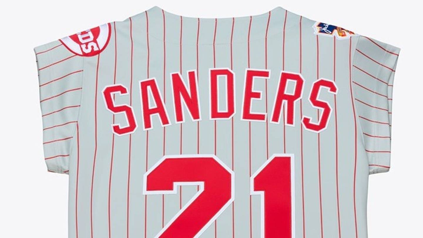 Deion Sanders' 1997 Cincinnati Reds Jersey Just Dropped