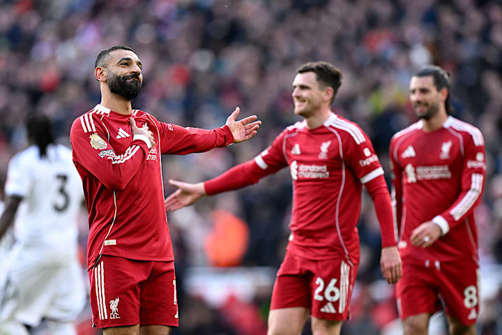 Mohamed Salah celebrates โมฮาเหม็ด ซาลาห์ เฉลิมฉลอง