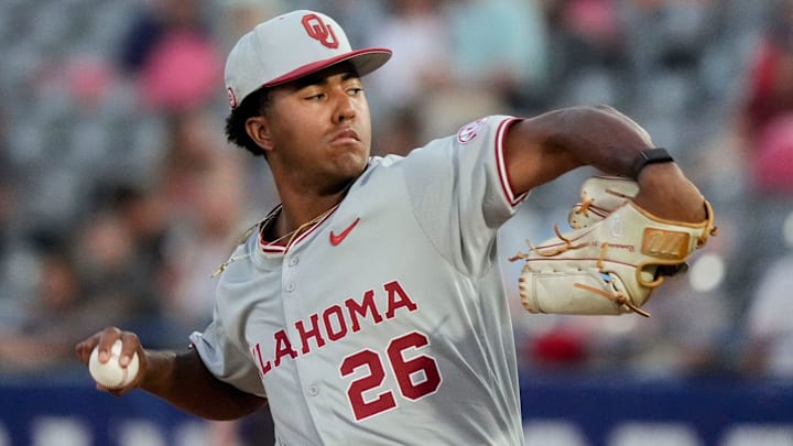 Oklahoma pitcher Kyson Witherspoon Oklahoma pitcher Kyson Witherspoon