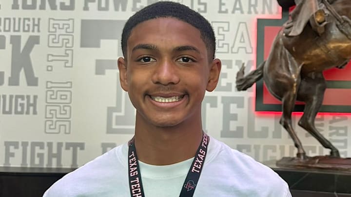 Julian Caldwell on a visit at Texas Tech Julian Caldwell on a visit at Texas Tech