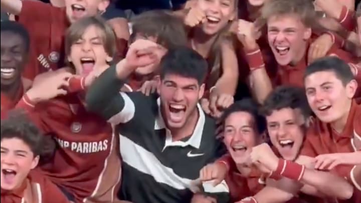 Alcaraz won the French Open on Sunday in an epic battle with Jannik Sinner