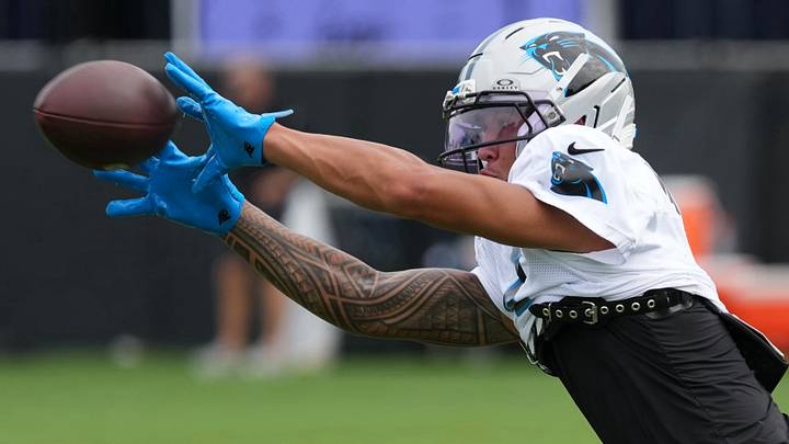 Carolina Panthers wide receiver Tetairoa McMillan 