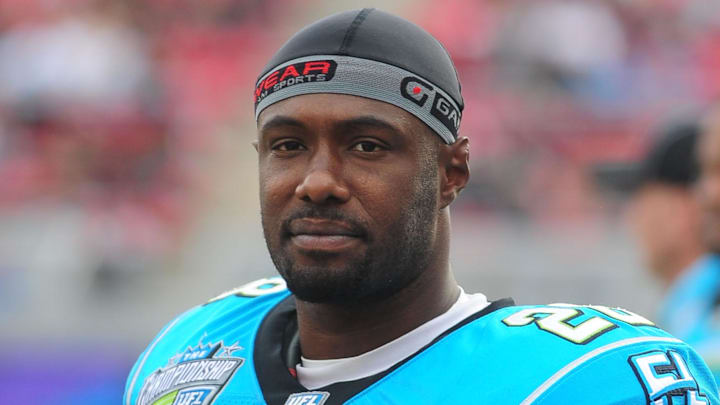 Nov. 27, 2009; Las Vegas, NV, USA; Florida Tuskers defensive back (28) Dexter Jackson against the Las Vegas Locomotives during the UFL championship game at Sam Boyd Stadium. The Locomotives defeated the Tuskers 20-17 in overtime. Mandatory Credit: Mark J. Rebilas-Imagn Images Nov. 27, 2009; Las Vegas, NV, USA; Florida Tuskers defensive back (28) Dexter Jackson against the Las Vegas Locomotives during the UFL championship game at Sam Boyd Stadium. The Locomotives defeated the Tuskers 20-17 in overtime. Mandatory Credit: Mark J. Rebilas-Imagn Images