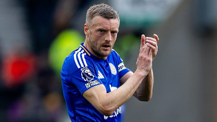 Jamie Vardy signed off with a goal for Leicester City.