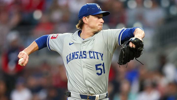 Kansas City Royals starting pitcher Brady Singer Kansas City Royals starting pitcher Brady Singer
