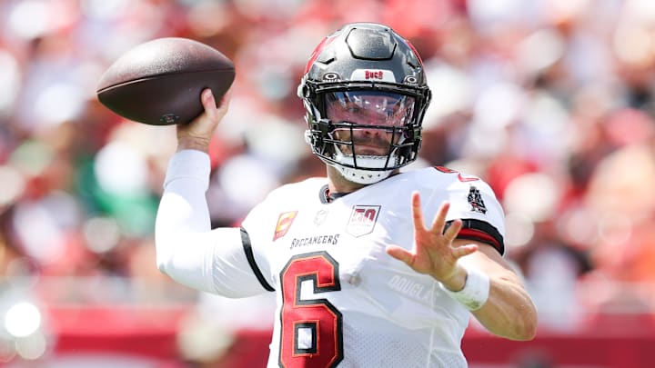 Buccaneers quarterback Baker Mayfield missed Wednesday's practice.