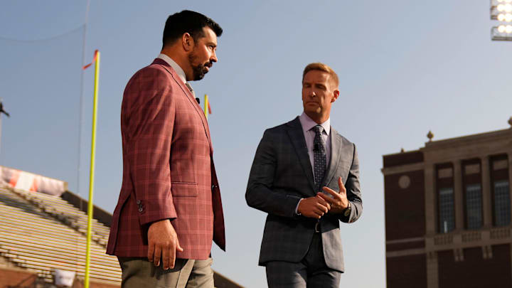 Joel Klatt (R) has Ohio State's Ryan Day on his mid-season Coach of the Year candidates list after a 6-0 start for the Buckeyes. Joel Klatt (R) has Ohio State's Ryan Day on his mid-season Coach of the Year candidates list after a 6-0 start for the Buckeyes.