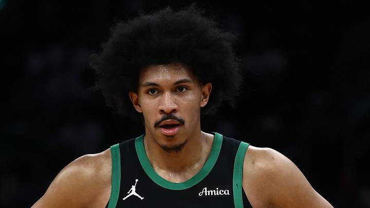 Apr 10, 2026; Boston, Massachusetts, USA; Boston Celtics guard Ron Harper Jr. (13) during the second half against the New Orleans Pelicans at TD Garden. Mandatory Credit: Winslow Townson-Imagn Images