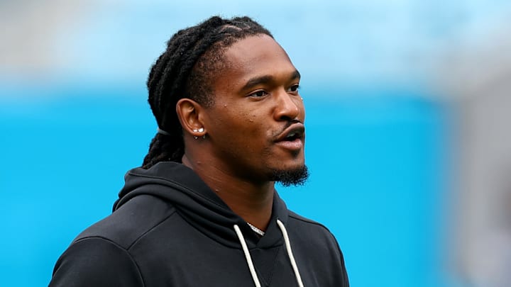 Carolina Panthers running back Rico Dowdle