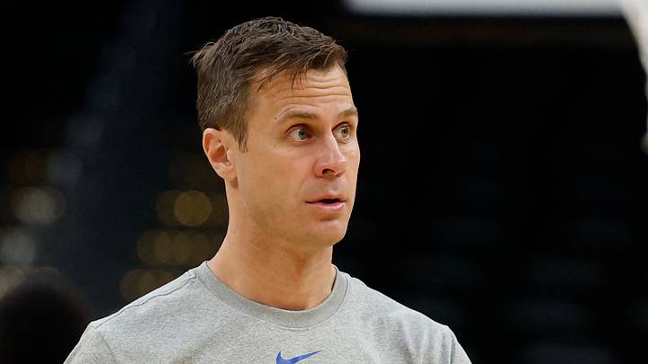 Mar 26, 2026; Washington, DC, USA; Duke Blue Devils head coach Jon Scheyer stands on the court during a practice session ahead of the east regional of the men's 2026 NCAA Tournament at Capital One Arena. Mandatory Credit: Geoff Burke-Imagn Images Mar 26, 2026; Washington, DC, USA; Duke Blue Devils head coach Jon Scheyer stands on the court during a practice session ahead of the east regional of the men's 2026 NCAA Tournament at Capital One Arena. Mandatory Credit: Geoff Burke-Imagn Images
