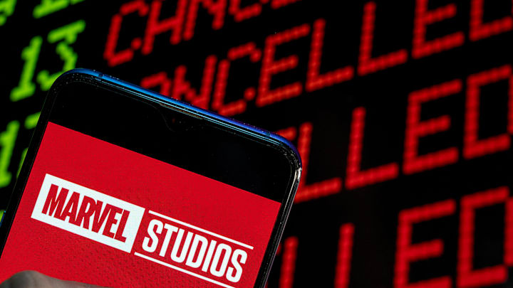 In this photo illustration the American film production...