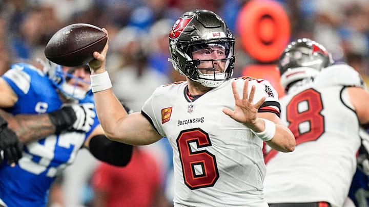 Baker Mayfield and the Tampa Bay Buccaneers are 2–0 after a big win in Detroit on Sunday. Baker Mayfield and the Tampa Bay Buccaneers are 2–0 after a big win in Detroit on Sunday.