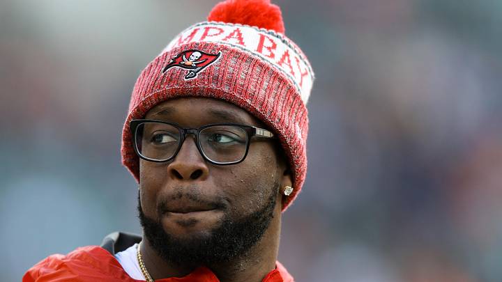 Oct 28, 2018; Cincinnati, OH, USA; Tampa Bay Buccaneers defensive tackle Gerald McCoy (93) against the Cincinnati Bengals at Paul Brown Stadium. Mandatory Credit: Aaron Doster-Imagn Images
