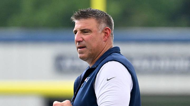 New England Patriots head coach Mike Vrabel watches over practice during training camp at Gillette Stadium. New England Patriots head coach Mike Vrabel watches over practice during training camp at Gillette Stadium.