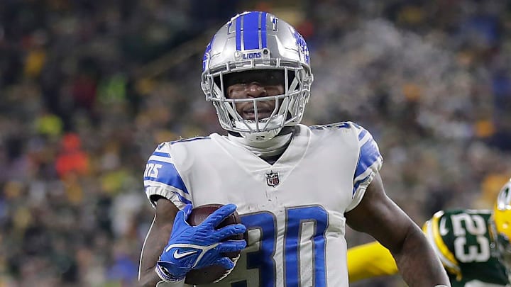 Detroit Lions running back Jamaal Williams (30).