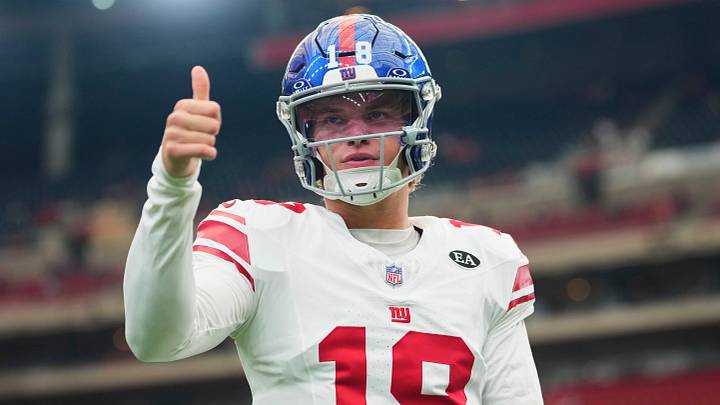 New York Giants quarterback J.J. McCarthy New York Giants quarterback J.J. McCarthy