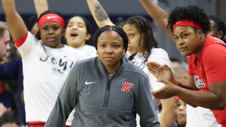 Ole Miss head coach Yolette McPhee-McCuin is now 4-1 against Mississippi State under head coach Sam Purcell