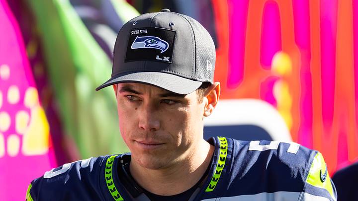 Feb 8, 2026; Santa Clara, CA, USA; Seattle Seahawks kicker Jason Myers (5) against the New England Patriots during Super Bowl LX at Levi's Stadium. Mandatory Credit: Mark J. Rebilas-Imagn Images Feb 8, 2026; Santa Clara, CA, USA; Seattle Seahawks kicker Jason Myers (5) against the New England Patriots during Super Bowl LX at Levi's Stadium. Mandatory Credit: Mark J. Rebilas-Imagn Images