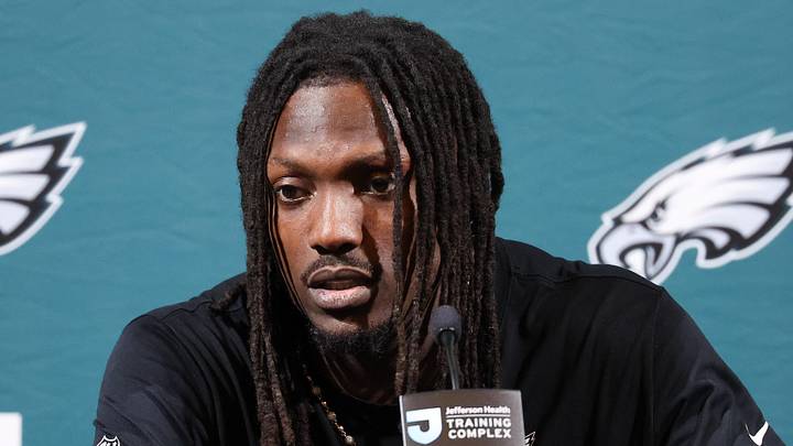 Philadelphia Eagles defensive back Riq Woolen Philadelphia Eagles defensive back Riq Woolen