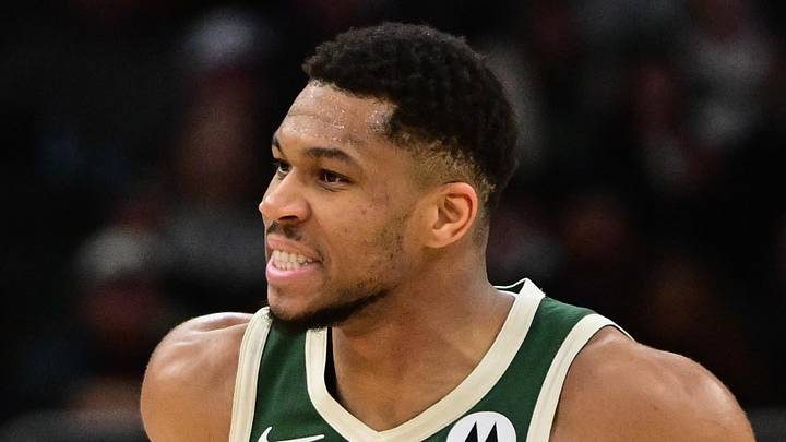 Milwaukee Bucks forward Giannis Antetokounmpo reacts against the Dallas Mavericks at Fiserv Forum on Mar 5, 2025. Milwaukee Bucks forward Giannis Antetokounmpo reacts against the Dallas Mavericks at Fiserv Forum on Mar 5, 2025.