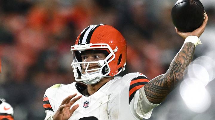 Aug 27, 2026; Cleveland, Ohio, USA; Cleveland Browns quarterback Dillon Gabriel (6) throws a pass against the New England Patriots during the first half at Huntington Bank Field. Mandatory Credit: Ken Blaze-Imagn Images Aug 27, 2026; Cleveland, Ohio, USA; Cleveland Browns quarterback Dillon Gabriel (6) throws a pass against the New England Patriots during the first half at Huntington Bank Field. Mandatory Credit: Ken Blaze-Imagn Images