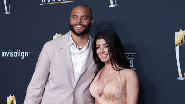 Dallas Cowboys quarterback Dak Prescott and wife Sarah Jane Ramos Dallas Cowboys quarterback Dak Prescott and wife Sarah Jane Ramos