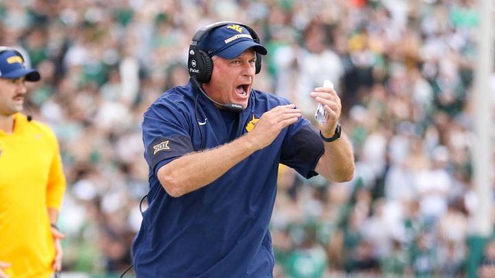 West Virginia Mountaineers head coach Rich Rodriguez.