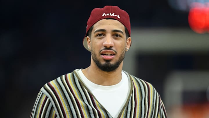 Indiana Pacers guard Tyrese Haliburton (0) against the Golden State Warriors.