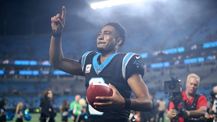 Bryce Young leads the NFL in passing yards through four weeks. Bryce Young leads the NFL in passing yards through four weeks.