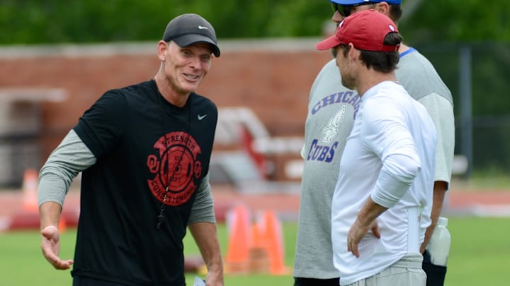 Oklahoma coach Brent Venables, general manager Jim Nagy