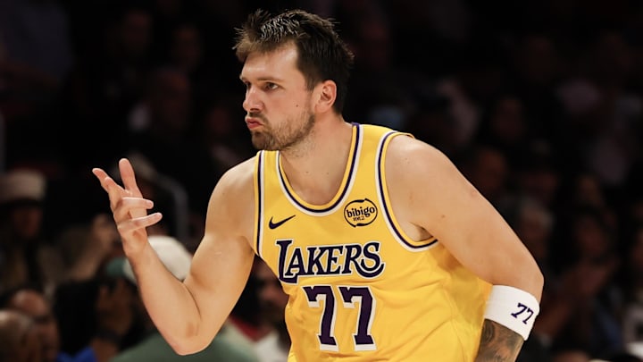 Los Angeles Lakers guard Luka Doncic Los Angeles Lakers guard Luka Doncic