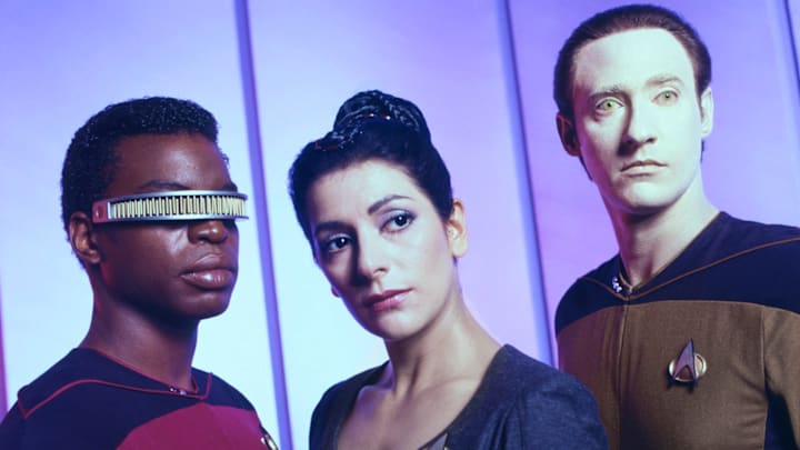 Actors LeVar Burton, Marina Sirtis, and Brent Spiner of Star Trek: The Next Generation Portrait