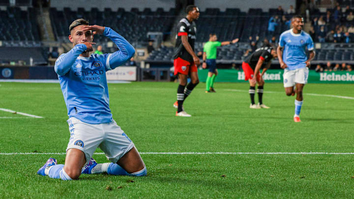 Castellanos scored twice in NYCFC's 6-0 thrashing of DC United. Castellanos scored twice in NYCFC's 6-0 thrashing of DC United.