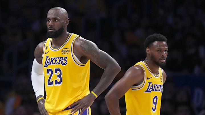 LeBron James and son Bronny James