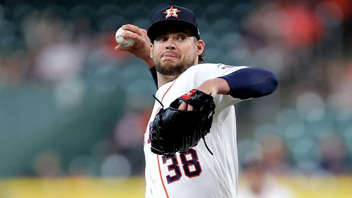 Houston Astros pitcher Peter Lambert (38) delivers a pitch. Credit: Erik Williams-Imagn Images Houston Astros pitcher Peter Lambert (38) delivers a pitch. Credit: Erik Williams-Imagn Images