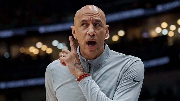 Feb 9, 2026; New Orleans, Louisiana, USA; Sacramento Kings head coach Doug Christie reacts during the first half against the New Orleans Pelicans at Smoothie King Center. Mandatory Credit: Matthew Hinton-Imagn Images