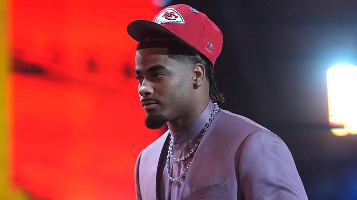Apr 23, 2026; Pittsburgh, PA, USA; LSU Tigers defensive back Mansoor Delane is selected by the Kansas City Chiefs as the number six pick during the 2026 NFL Draft at Acrisure Stadium. Mandatory Credit: Kirby Lee-Imagn Images