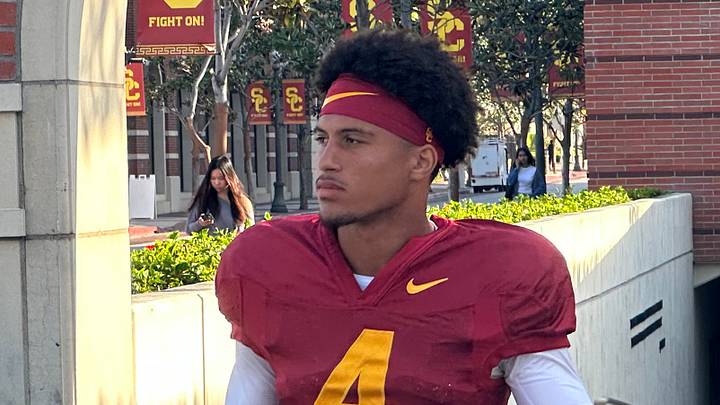 USC Trojans freshman wide receiver Trent Mosley USC Trojans freshman wide receiver Trent Mosley