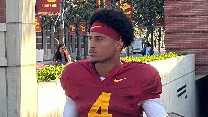 USC Trojans freshman wide receiver Trent Mosley USC Trojans freshman wide receiver Trent Mosley