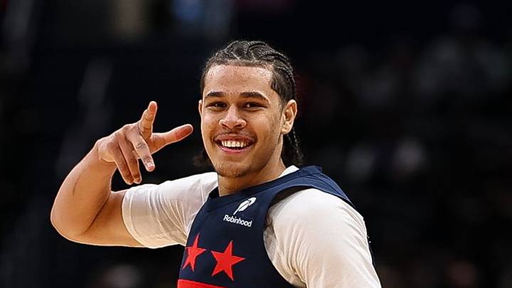 Washington Wizards, Kyshawn George. Photo by Scott Taetsch/Getty Images Washington Wizards, Kyshawn George. Photo by Scott Taetsch/Getty Images